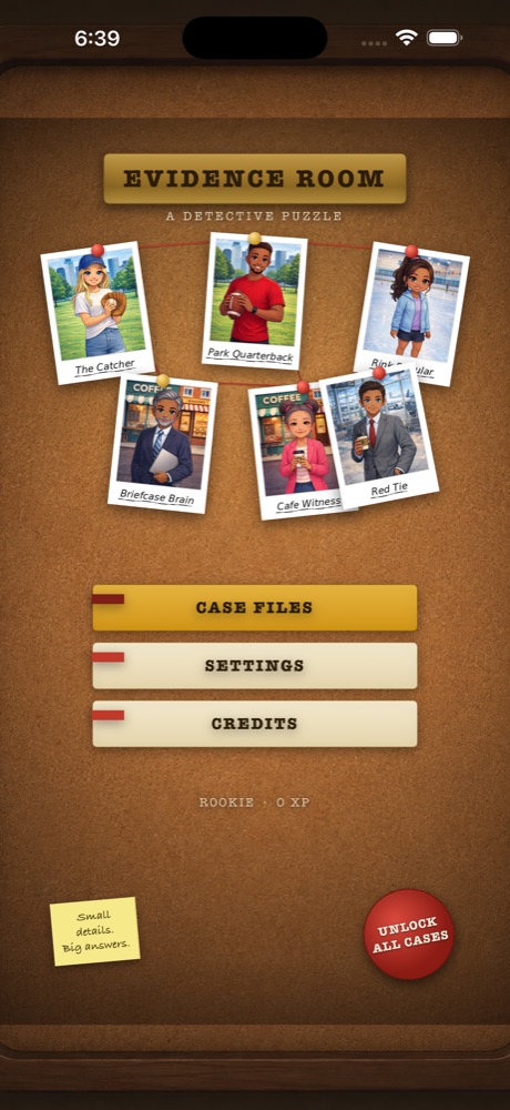 Case wall menu